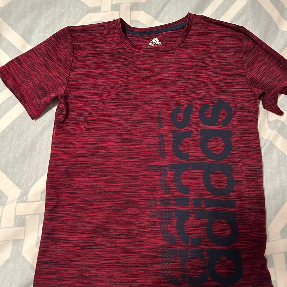Adidas Kids Red Graphic T-Shirt